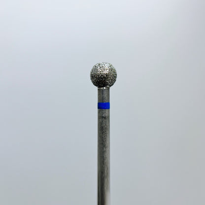 Diamond nail drill bit, “Ball”, 5.0 mm, Blue - Good Girl Gel