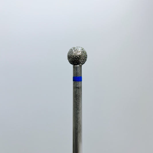 Diamond nail drill bit, “Ball”, 5.0 mm, Blue - Good Girl Gel