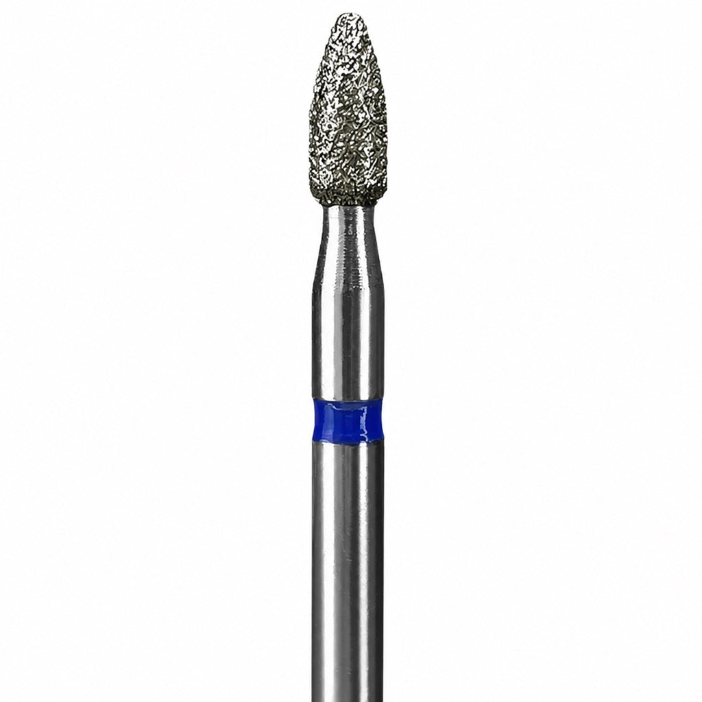 Diamond nail drill bit, “Bullet”, 2.5*6.0 mm, Blue