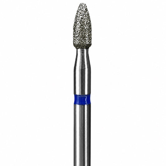 Diamond nail drill bit, “Bullet”, 2.5*6.0 mm, Blue