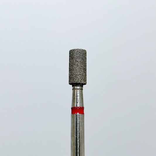 Diamond nail drill bit, “Cylinder”, 3.0*6.0 mm, Red - Good Girl Gel
