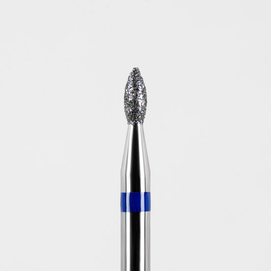 Diamond nail drill bit, “Bud” Pointed, 1.8*4.0 mm, Blue , Dark