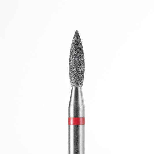 Diamond nail drill bit, “Flame” Pointed, Dark