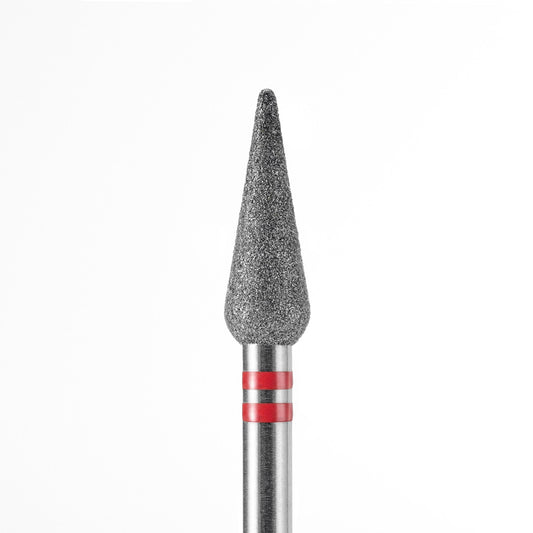 Diamond nail drill bit, “Long Bud Rounded”, Dark