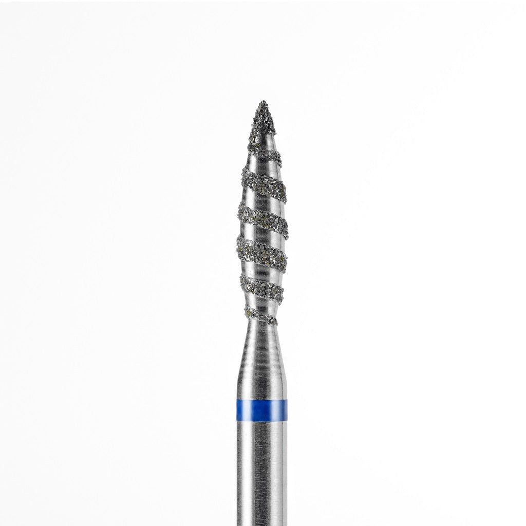 Diamantfräser „Tornado“ Flamme spitz, dunkel