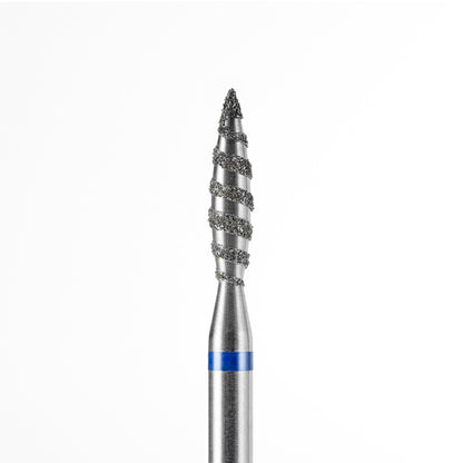 Diamantfräser „Tornado“ Flamme spitz, dunkel