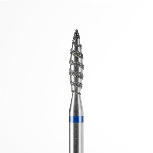 Diamond nail drill bit, “Tornado” Flame Pointed,  Dark