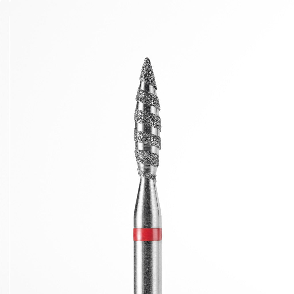 Diamantfräser „Tornado“ Flamme spitz, dunkel