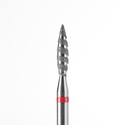 Diamantfräser „Tornado“ Flamme spitz, dunkel