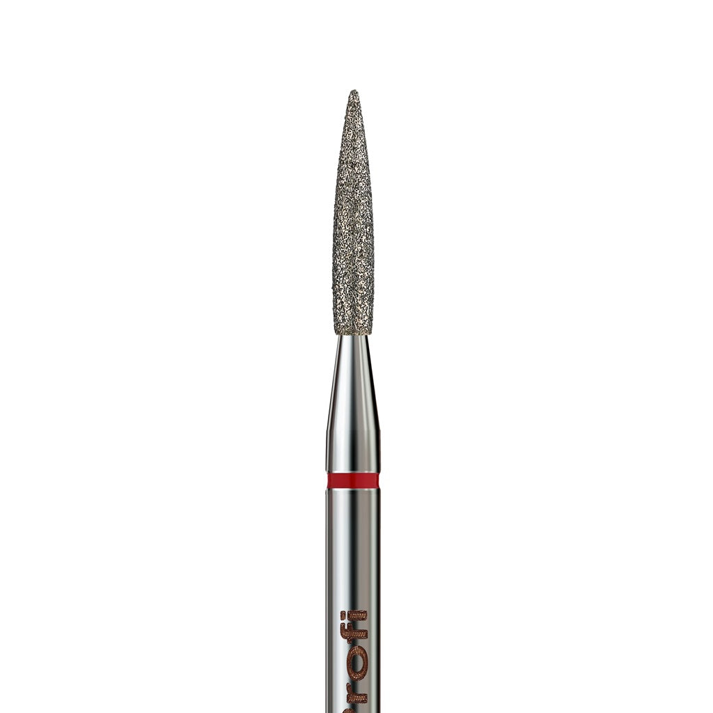 Diamond nail drill bit, “Long Flame” Pointed, Formula Profi