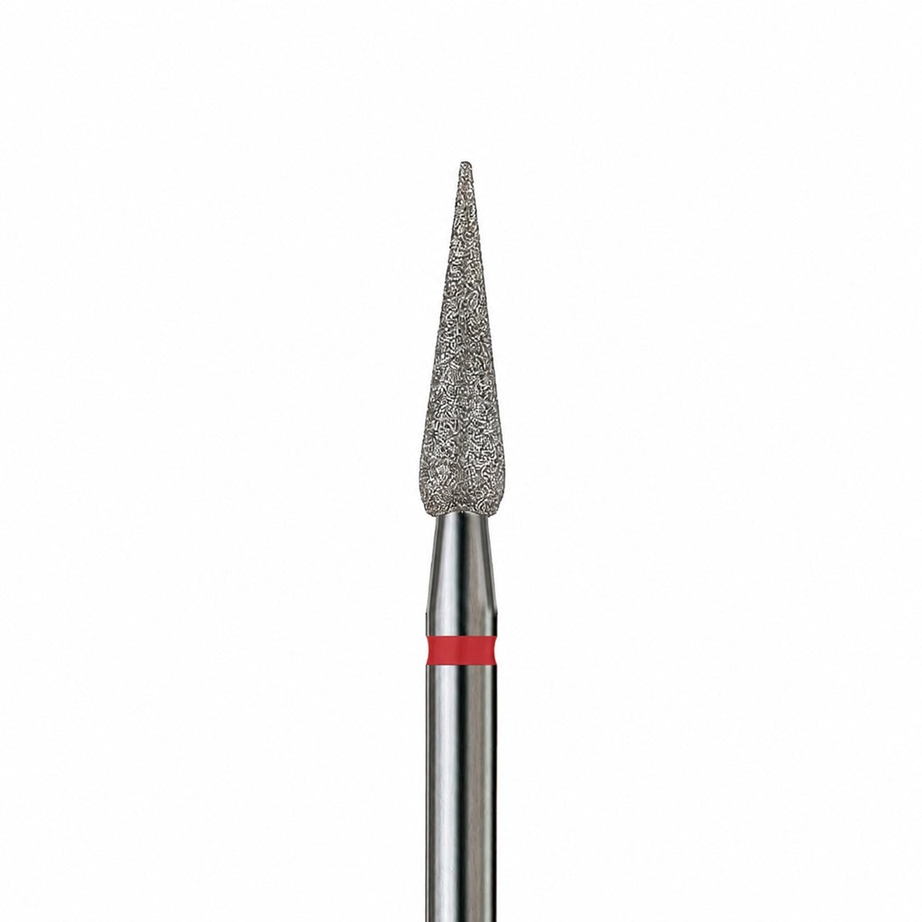 Diamond nail drill bit, “Long Bud”, 3.0*10 mm, Red