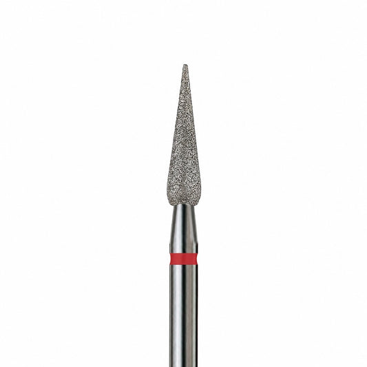 Diamond nail drill bit, “Long Bud”, 3.0*10 mm, Red