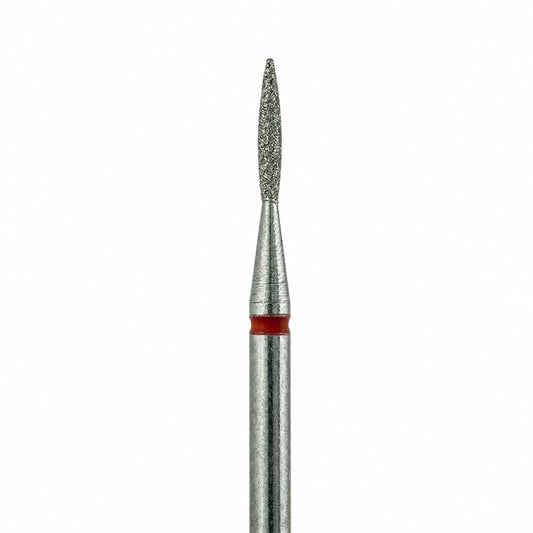 Diamond nail drill bit, “Flame”, 1.4*8.3 mm, Red