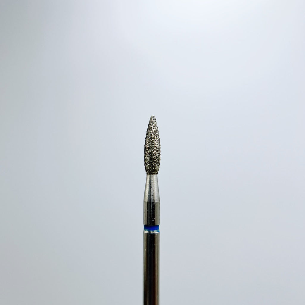 Fraise en diamant, Flamme pointue, 2.3*8.0 mm, Bleu, Taïwan