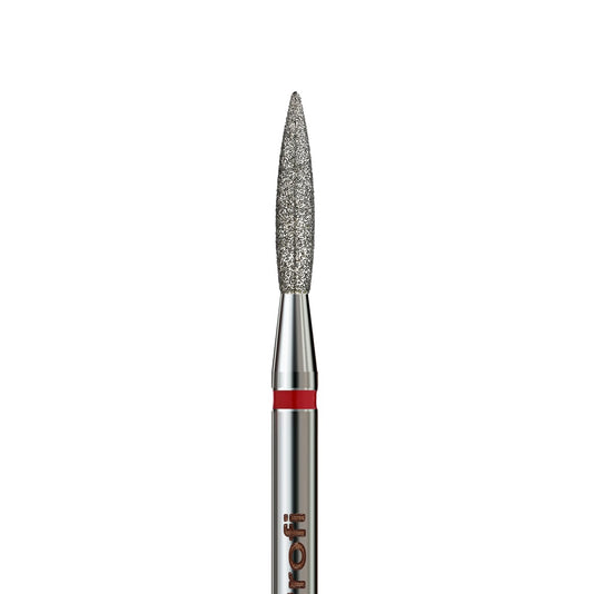 Diamond nail drill bit, “Long Flame” Pointed, Formula Profi