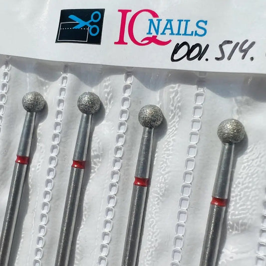 Diamond nail drill bit, "Ball", IQ Nails