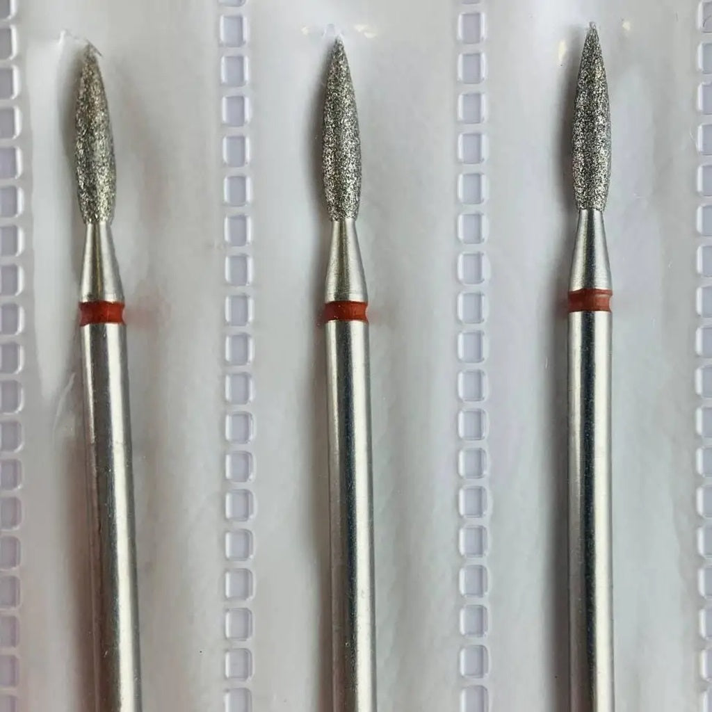 Алмазная фреза «Long Flame», заострённая, IQ Nails