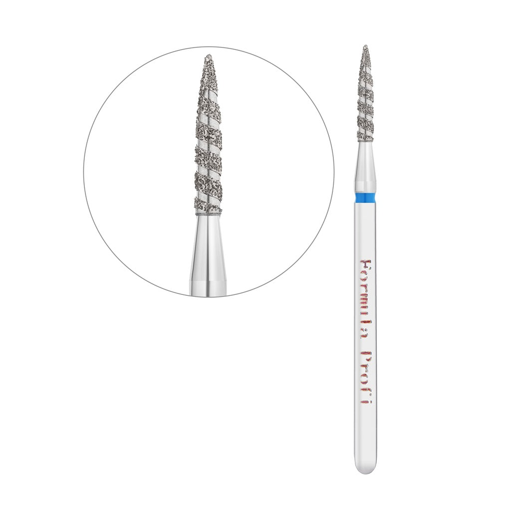 Алмазна фреза для нігтів, “Tornado” - Гостре полум'я, Formula Profi