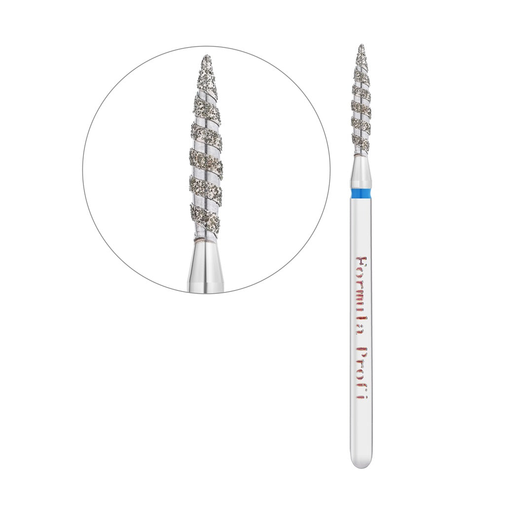 Алмазна фреза для нігтів, “Tornado” - Гостре полум'я, Formula Profi