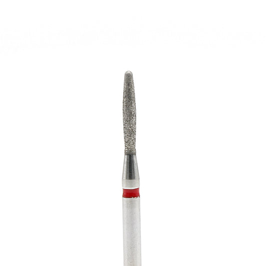 Diamond nail drill bit, “Flame”, 1.8*8.7 mm, Red