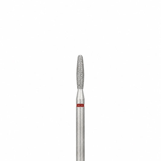 Diamond nail drill bit, “Flame”, 2.1*8.0 mm, Red