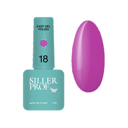 Verniz Gel EASY (3 em 1) №18 8 ml Siller