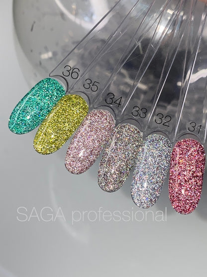 Gel polish Fiery №35 9 ml Saga Professional