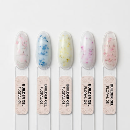 Builder Gel Floral №2 - Milky Blue 30ml Atica