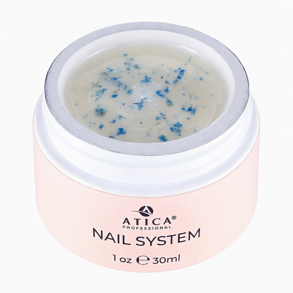 Builder Gel Floral №2 - Milky Blue Atica