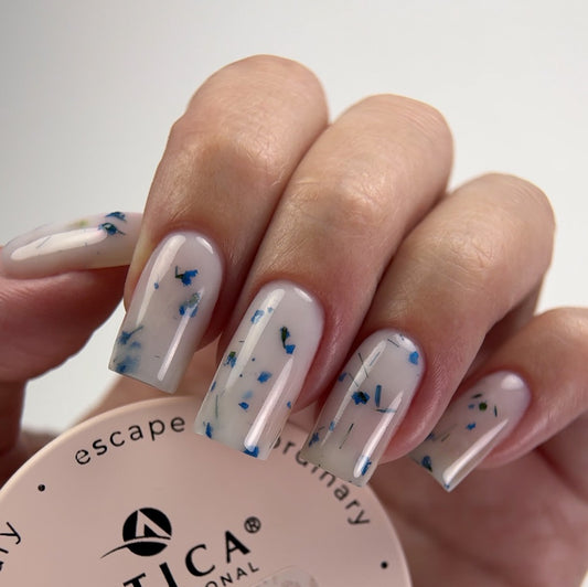 Builder Gel Floral №2 - Milky Blue 30ml Atica