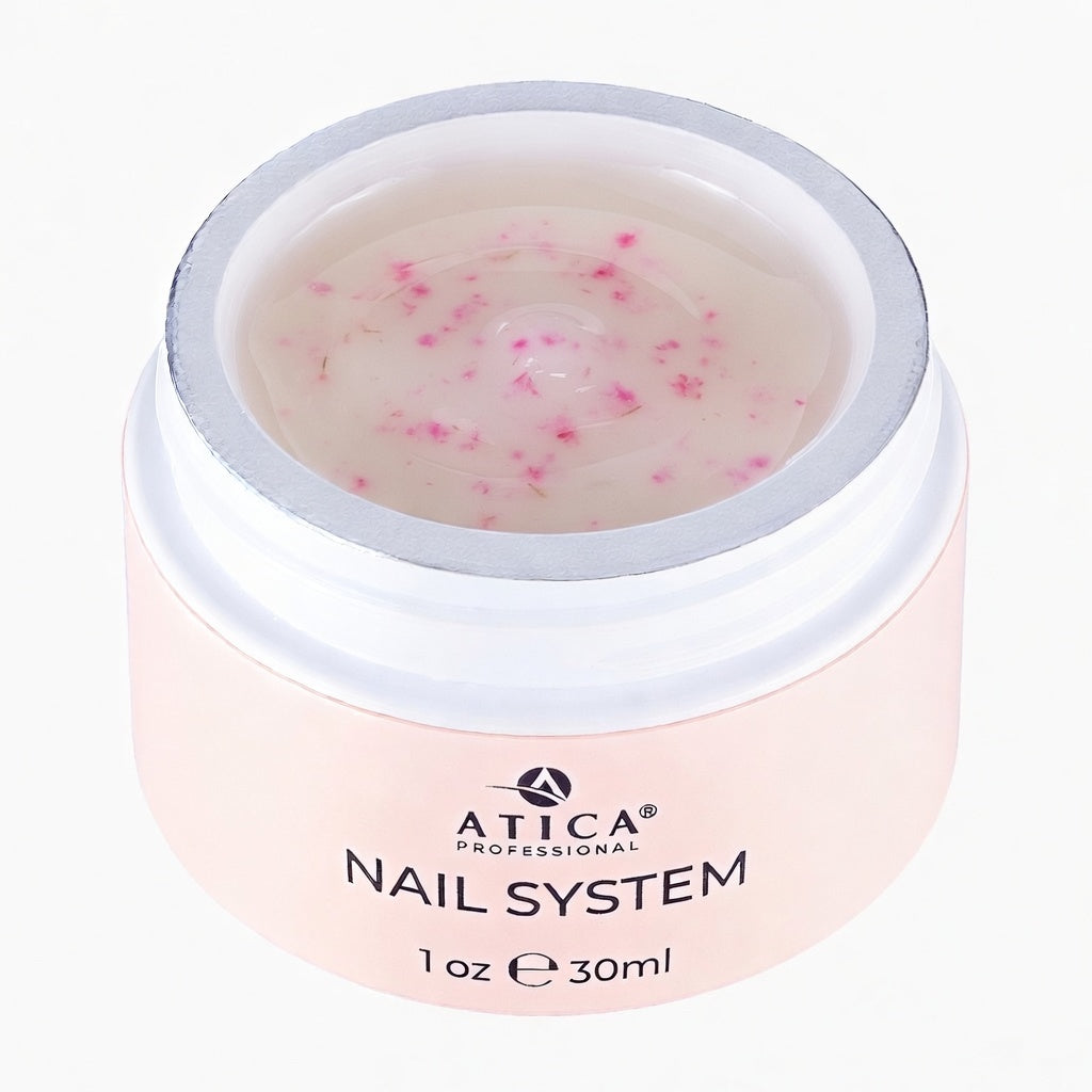 Builder Gel Floral №4 - Milky Pink Atica