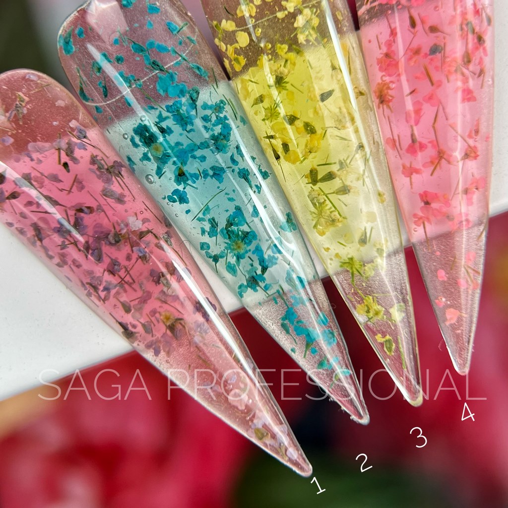 Gél so sušenými kvetmi №3 5 ml Saga Professional