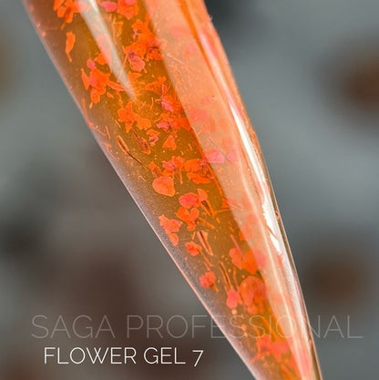 Gél so sušenými kvetmi №7 5 ml Saga Professional