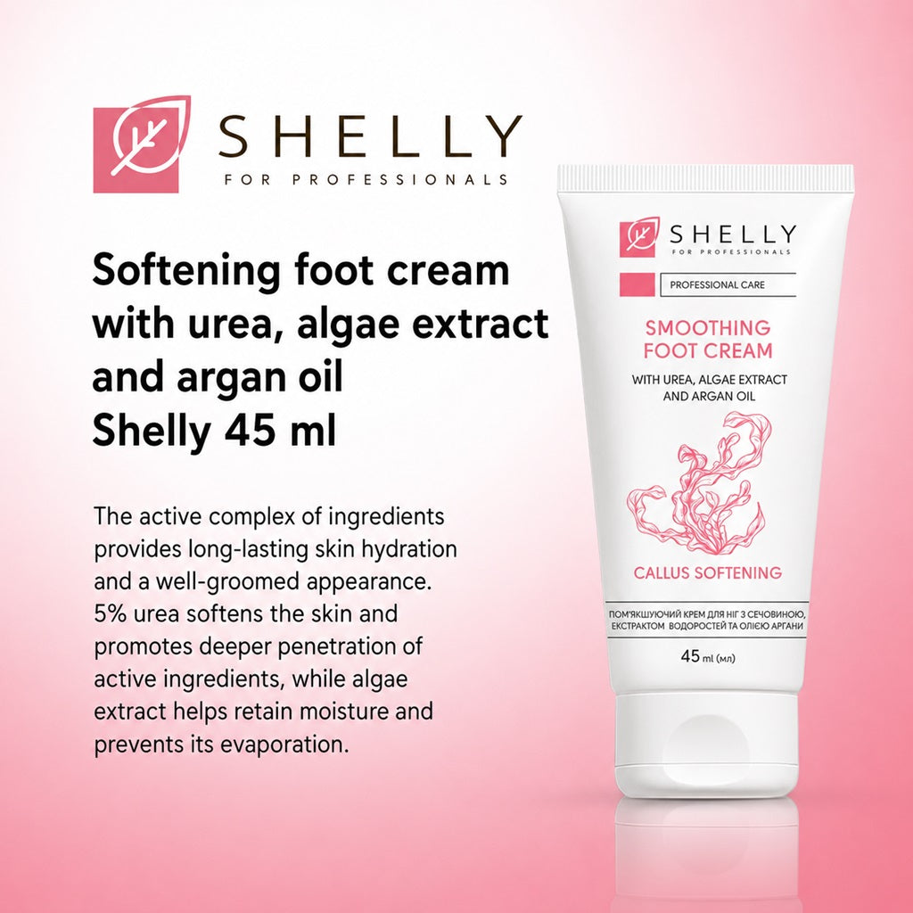 Crema per piedi (Urea, Estratto di Alghe e Olio di Argan) 45 ml Shelly