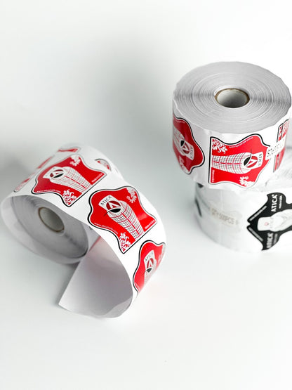 Форма для нігтів червона (500 шт) Atica