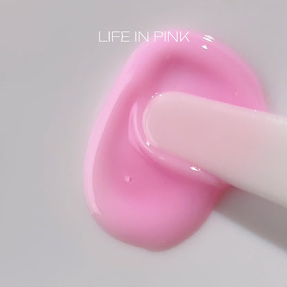 Гель для нігтів Frame Gel Life у рожевому кольорі 30 ml HEYLOVE