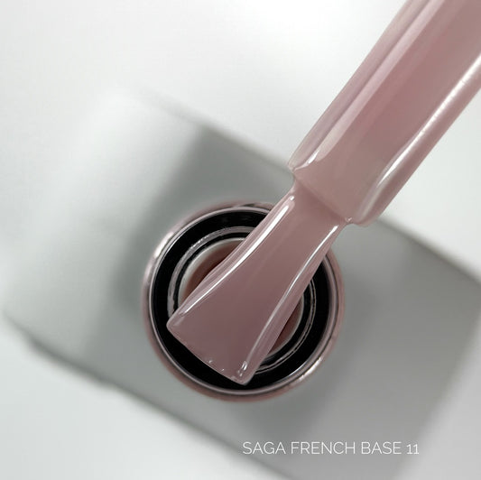 French Base №11 10ml Saga Professional - Good Girl Gel