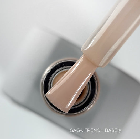 French Base №5 10ml Saga Professional - Good Girl Gel