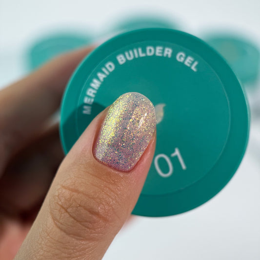Mermaid Builder Gel №1 15 ml Siller