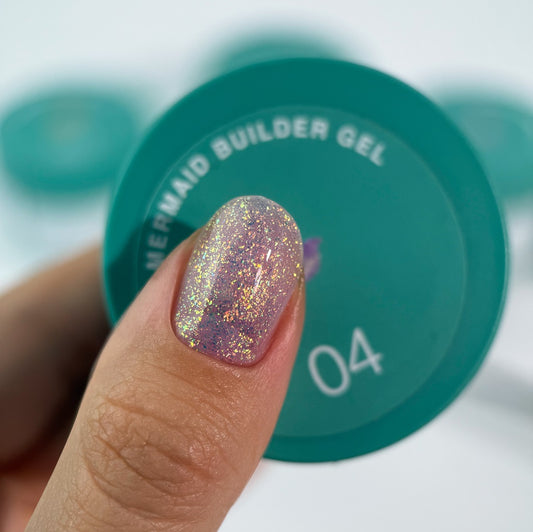 Mermaid Builder Gel №4 15 ml Siller