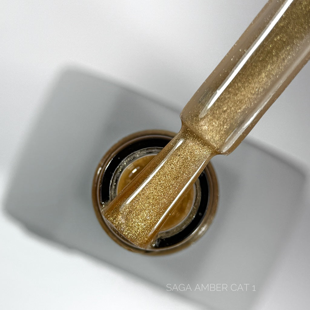 Гель-лак Amber Cat №1 10 мл Saga Professional