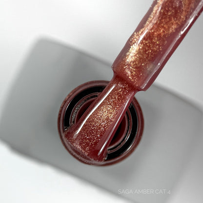 Гель-лак Amber Cat №4 10 мл Saga Professional