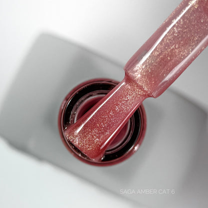 Гель-лак Amber Cat №6 10 мл Saga Professional