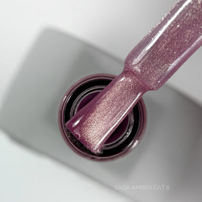 Verniz gel Amber Cat nº 8 10 ml Saga Professional
