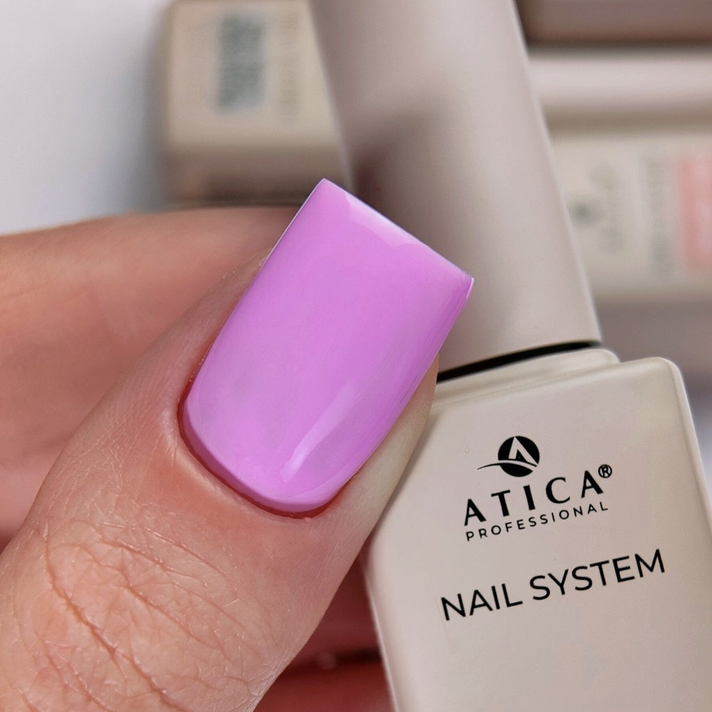 Гель лак №104 - Балетний Pink 8 мл Atica