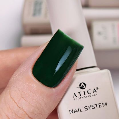 Gel polish №135 - Dark green 8ml Atica