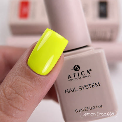 Гель лак №38 - Lemon Drop 8 мл Atica