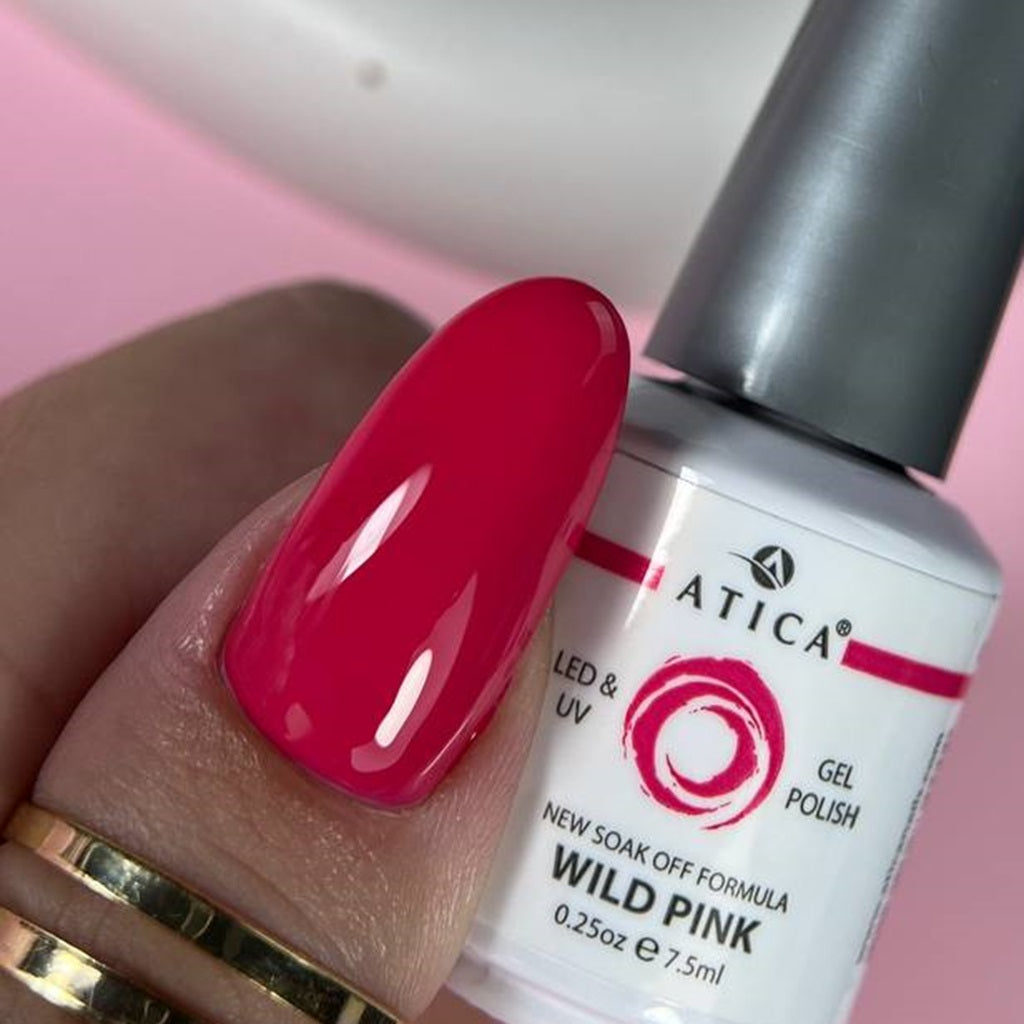 Гель лак №4 - Wild Pink 8ml Atica