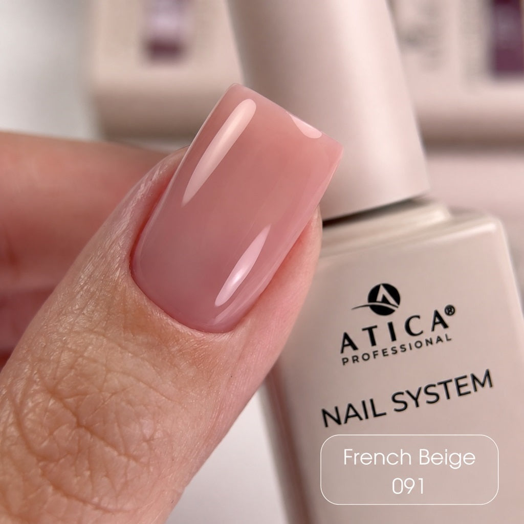 Гель лак №91 - French Beige 8ml Atica