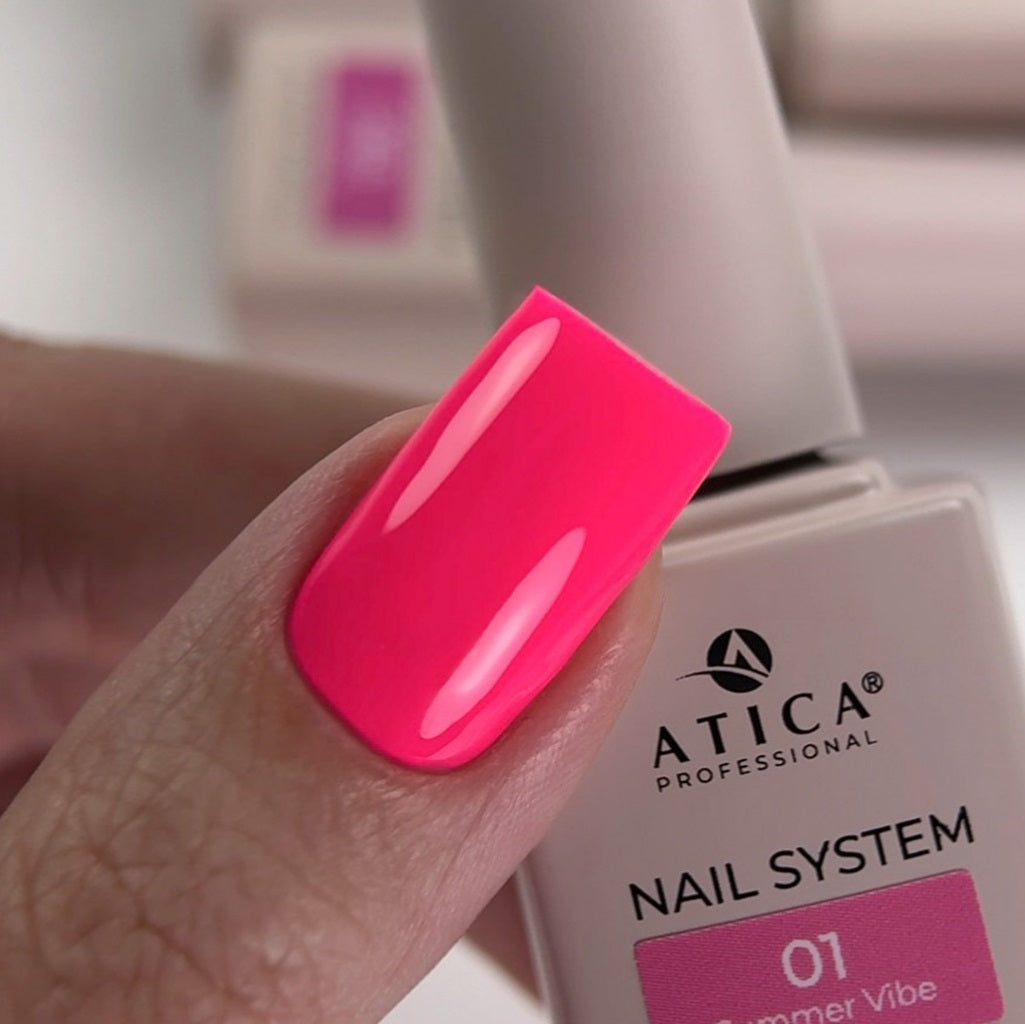 Gel polish Summer Vibe №1 - Neon Pink 8ml Atica